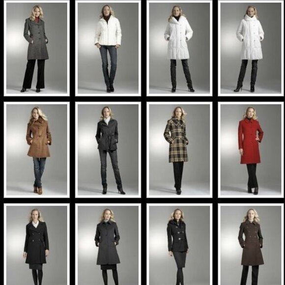 Larry Levine Ladies Vintage Pure Wool Double Breasted Pea Coat with Wide Lapels - Picture 15 of 16